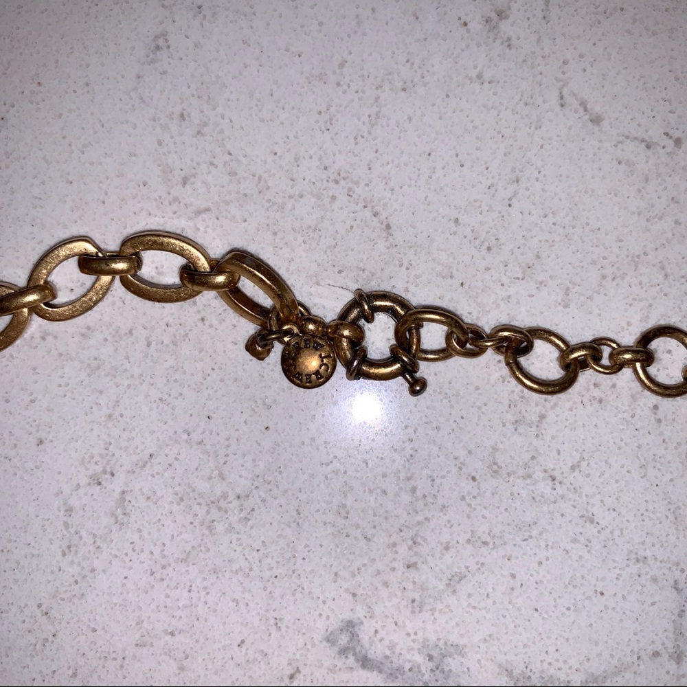 J.Crew Orange & Gray Adjustable Statement Necklace - image 5